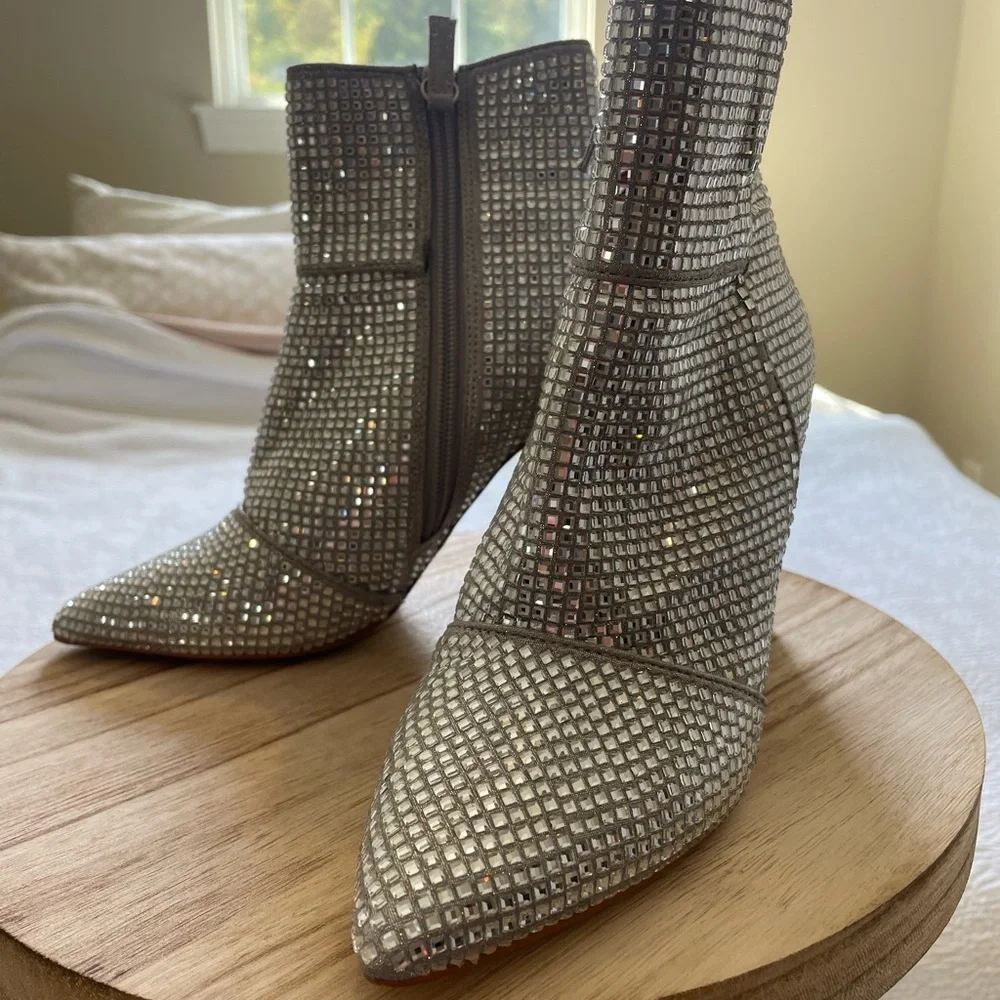 Steve Madden Rhinestone Booties 5 - Picture 1 of 7